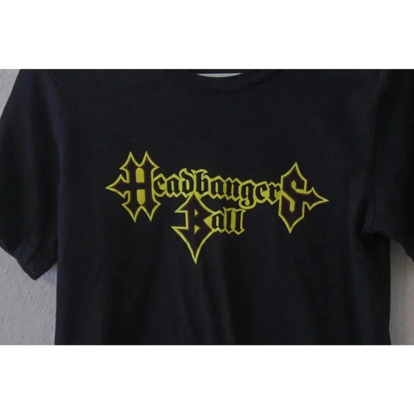 Headbangers Ball Womens Unisex Retro Tshirt Sz S Heavy Metal MTV 80s 90s Rock - Picture 3 of 8